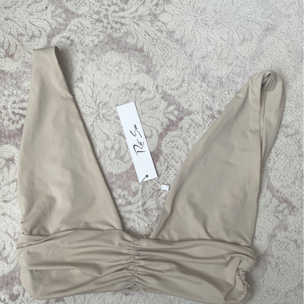 NWT Riot Swim top Brea Bikini Top Coconut Small
